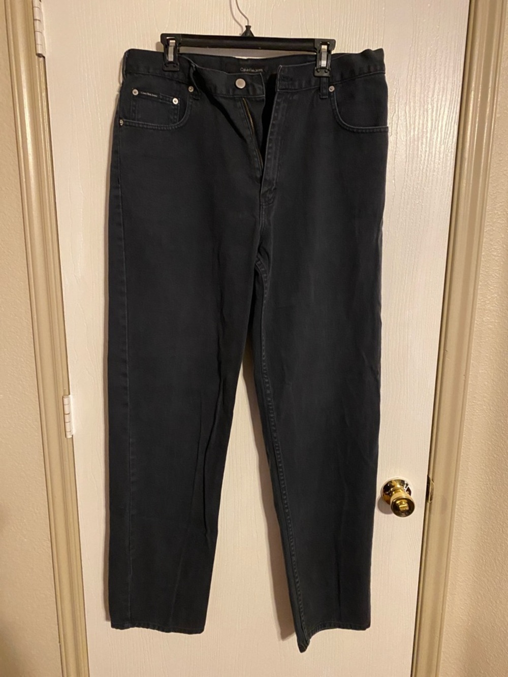 Calvin Klein Jeans Men's Straight Black Denim